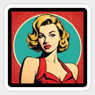 Pop Blondie Girl Sticker